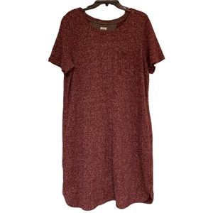 Duluth trading co short sleeve hemp blend dress
